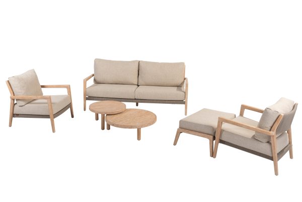4 Seasons Outdoor Julia Lounge Set With Sem Tables And Footstool - Image 2