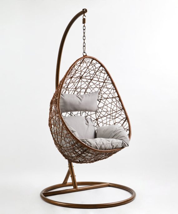 Goa Brown Rattan Hanging Chair