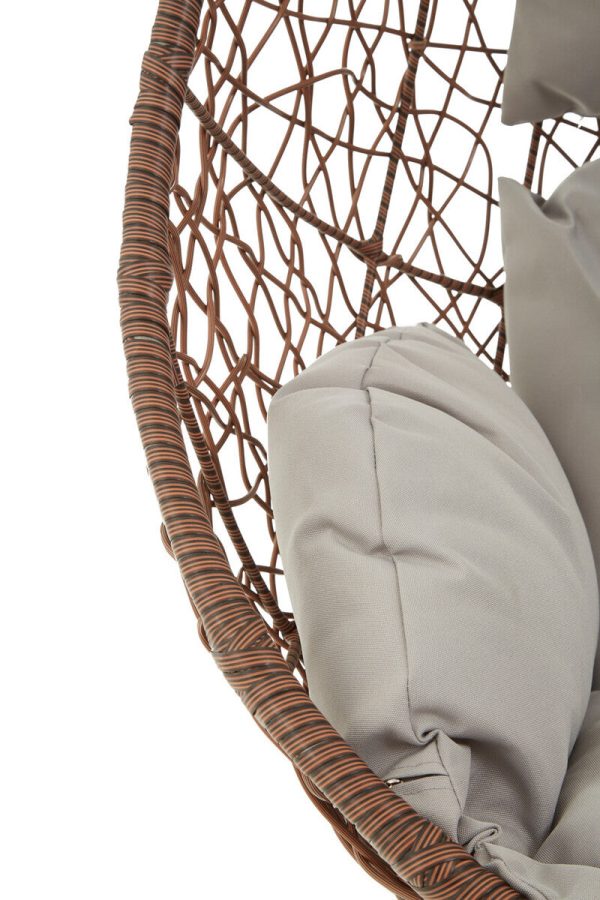 Goa Brown Rattan Hanging Chair - Image 6