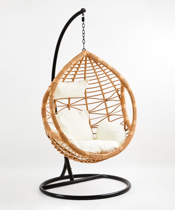 Goa Natural Rattan Effect Hanging Chair