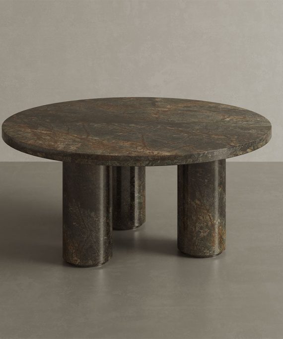 Casoli Marble Coffee Table, Forest Green