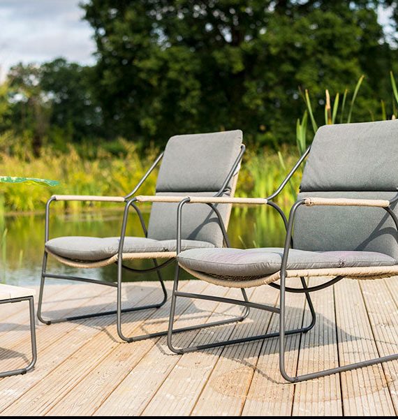 4 Seasons Outdoor Scandic Lounge Set With Axel Coffee Tables