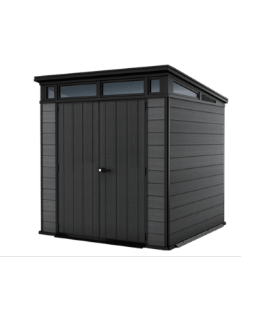 Keter 7x 7 Cortina Heavy Duty Plastic Pent Shed – Dark Grey