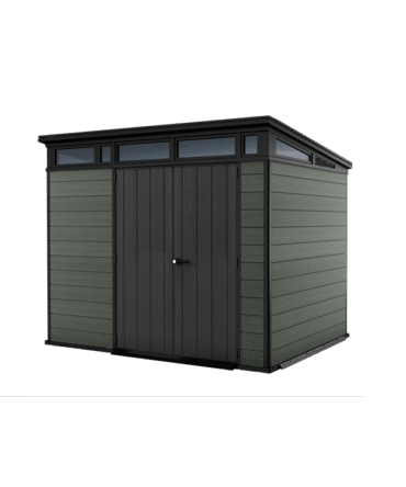Keter 9x 7 Cortina Heavy Duty Plastic Pent Shed – Dark Green