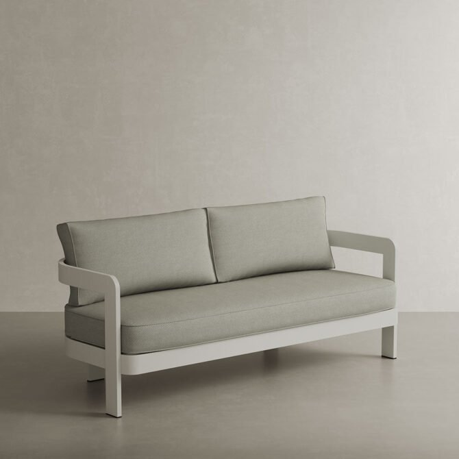 N3 Stone Three Seater Sofa Sage Twill - Image 3